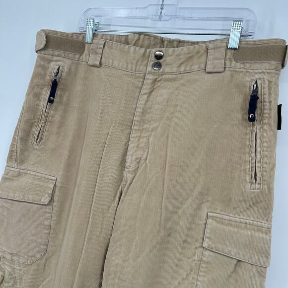 Men's Corduroy Crane Sports Thinsulate Waterproof Adjustable Snowboard Pants~ L - Picture 2 of 10